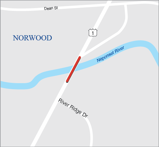 Norwood: Bridge Preservation, N-25-026, Providence Highway (State Route 1) over the Neponset River 